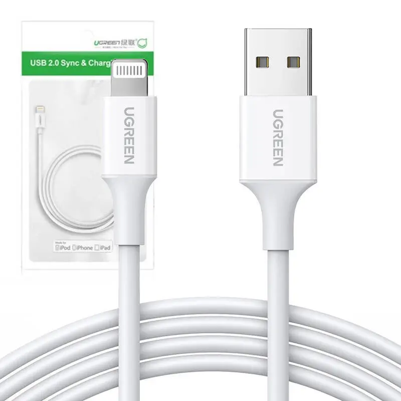 Kabel UGREEN US155 USB-A-Lightning 1m (biały) - Elektronika i akcesoria