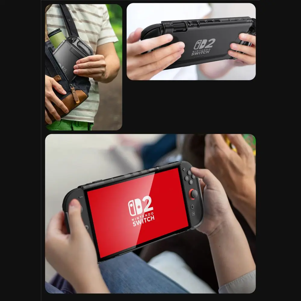 Supcase Crystal Case Nintendo Switch 2 Frost Black - Elektronika i akcesoria
