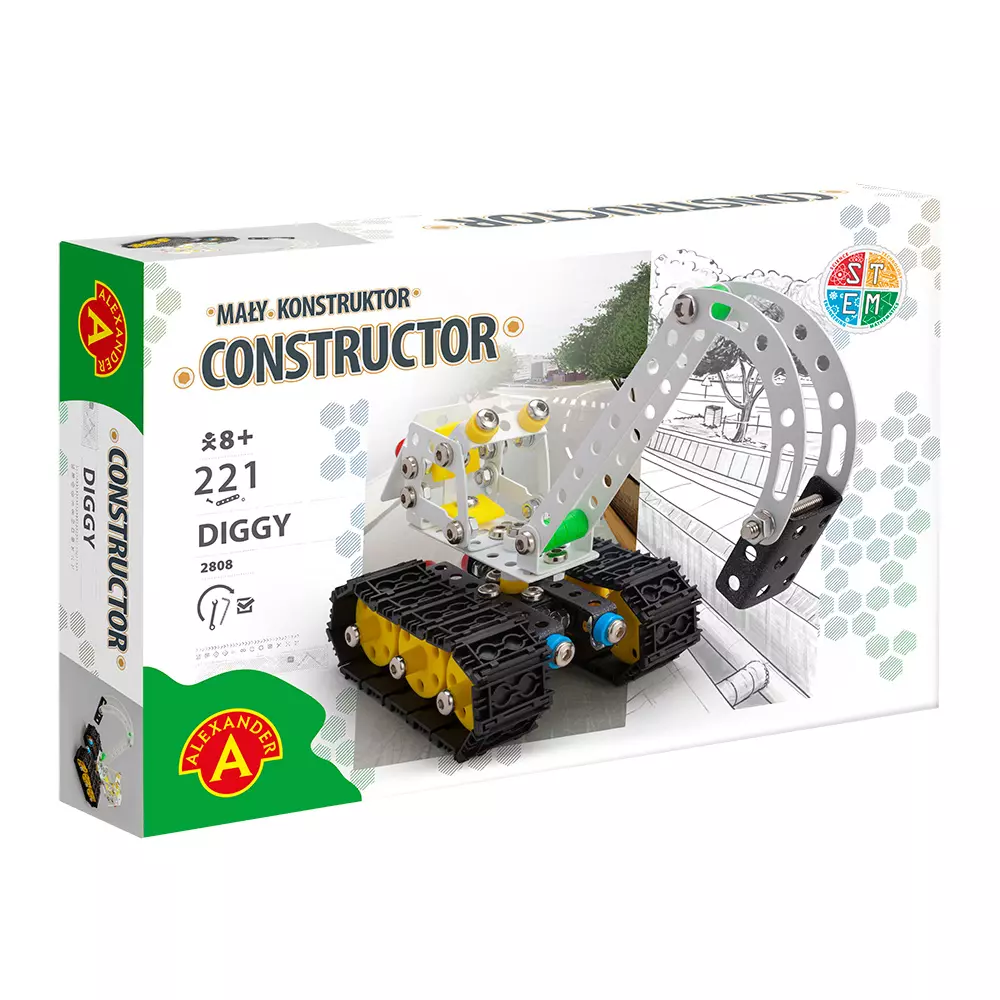 Mały Konstruktor/CONSTRUCTOR - DIGGY - Zabawki