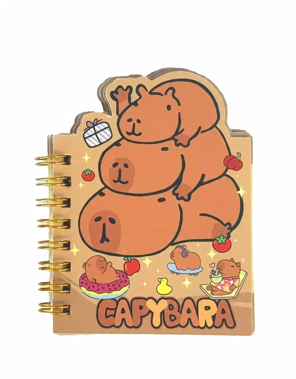 Notes na spiralce DpCraft Kapibara rodzinka 7,9x10,5 cm - Papiernicze i szkolne