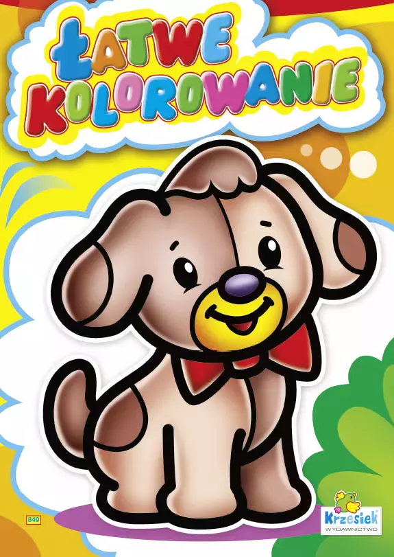 Łatwe kolorowanie. Piesek - Książki
