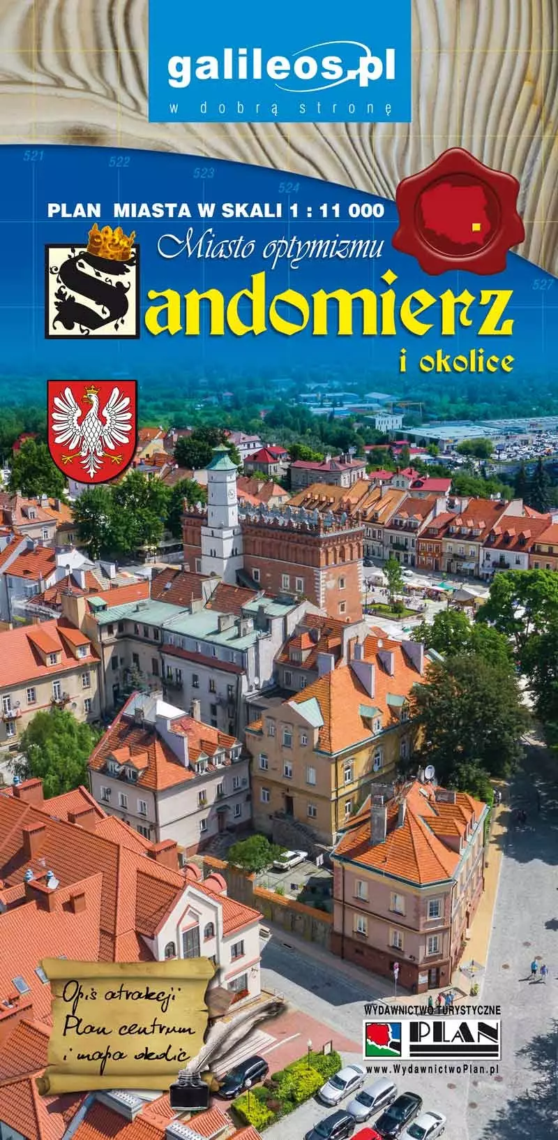 Sandomierz - plan miasta - Książki