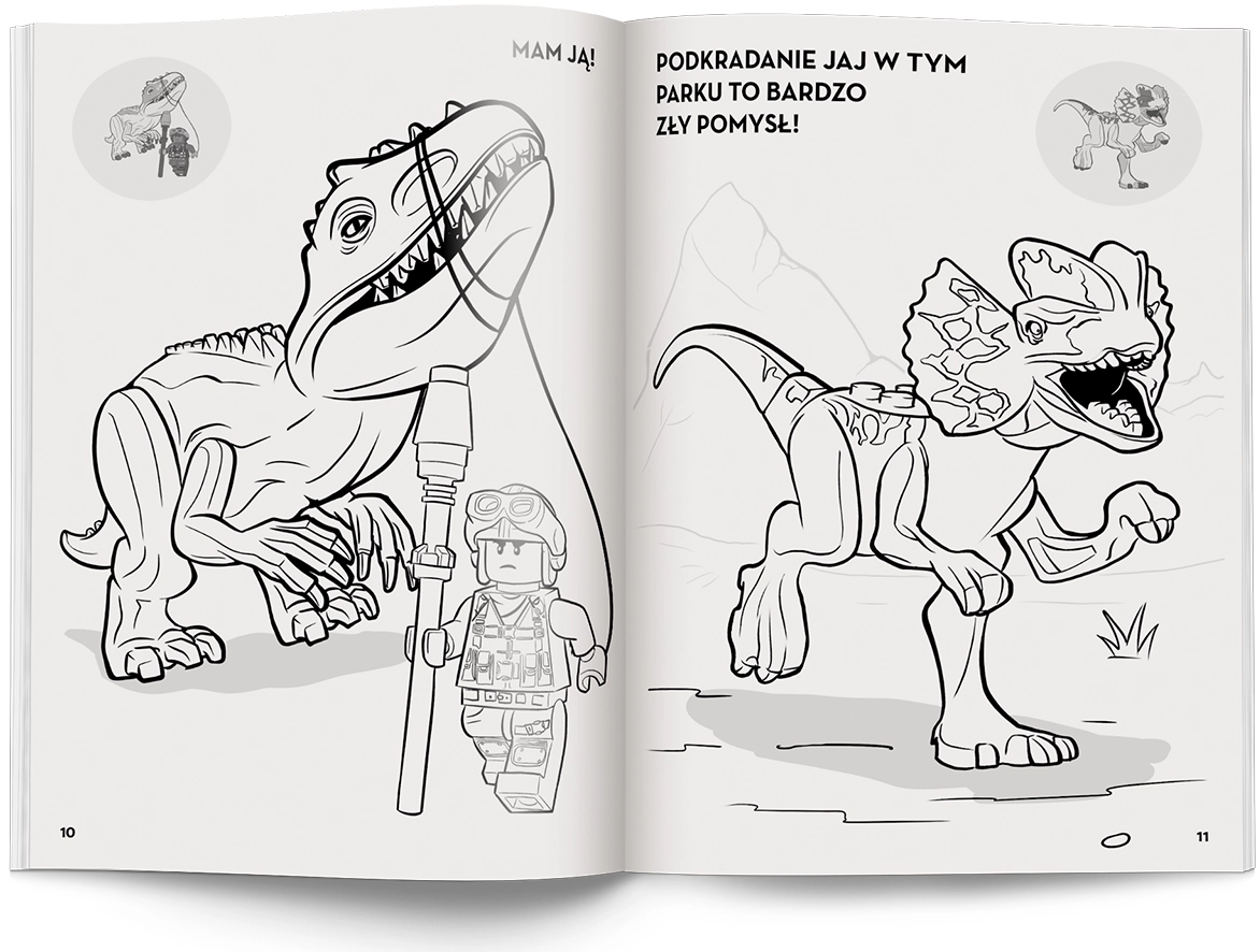 LEGO Jurassic World. Kolorowanka z naklejkami - Książki