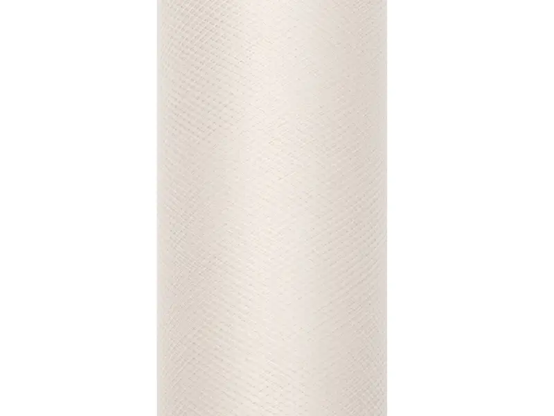 Tiul gładki, kremowy, 0,15 x 9m - Papiernicze i szkolne