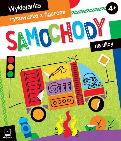Samochody na ulicy Wyklejanka, rysowanka z figurami 4+ - Audiobooki