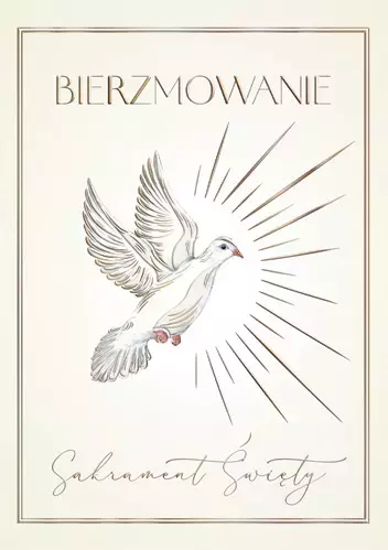 Karnet A5 Bierzmowanie Gołąb - Papiernicze i szkolne