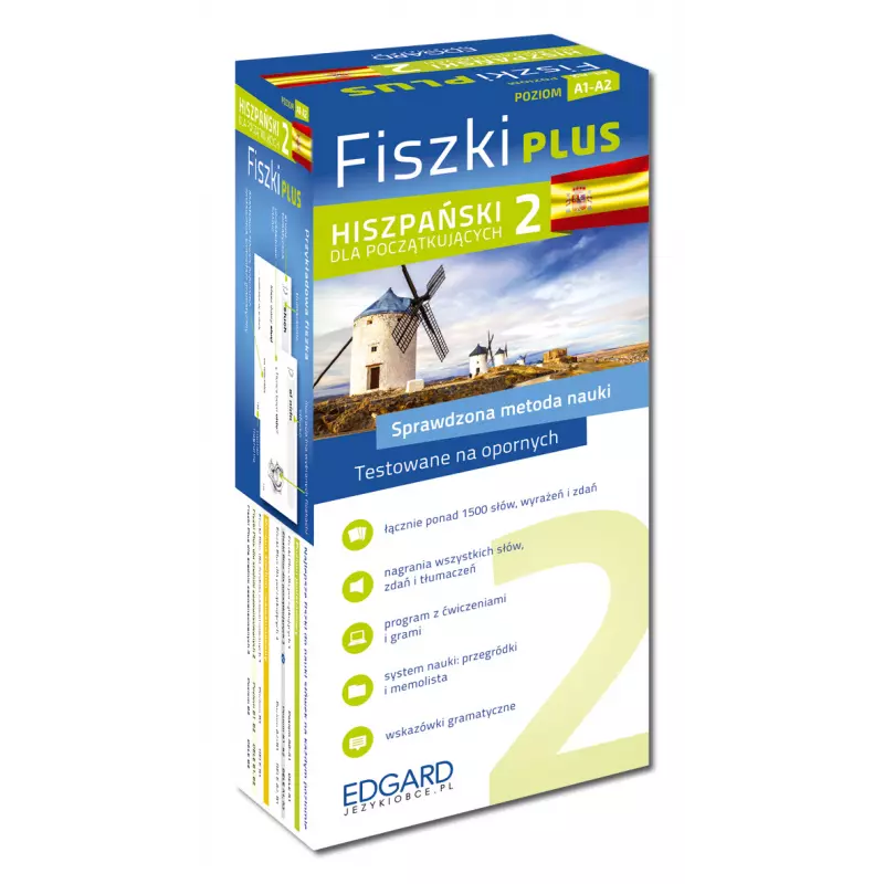 Hiszpański Fiszki PLUS dla początkujących 2 - Książki