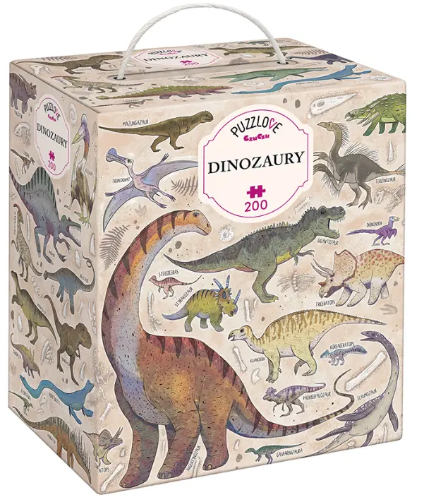 Puzzlove CzuCzu 200 elementów. Dinozaury - Puzzle