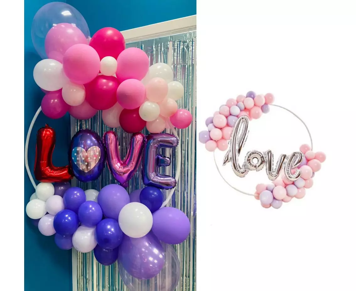 Stelaż do dekoracji z balonów w kształcie koła (78 cm) - Papiernicze i szkolne
