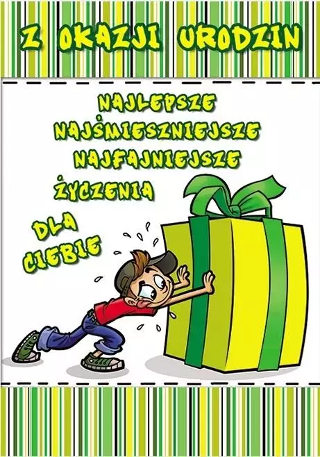 Karnet Young B6 + koperta wzór nr 014 Urodziny - Książki