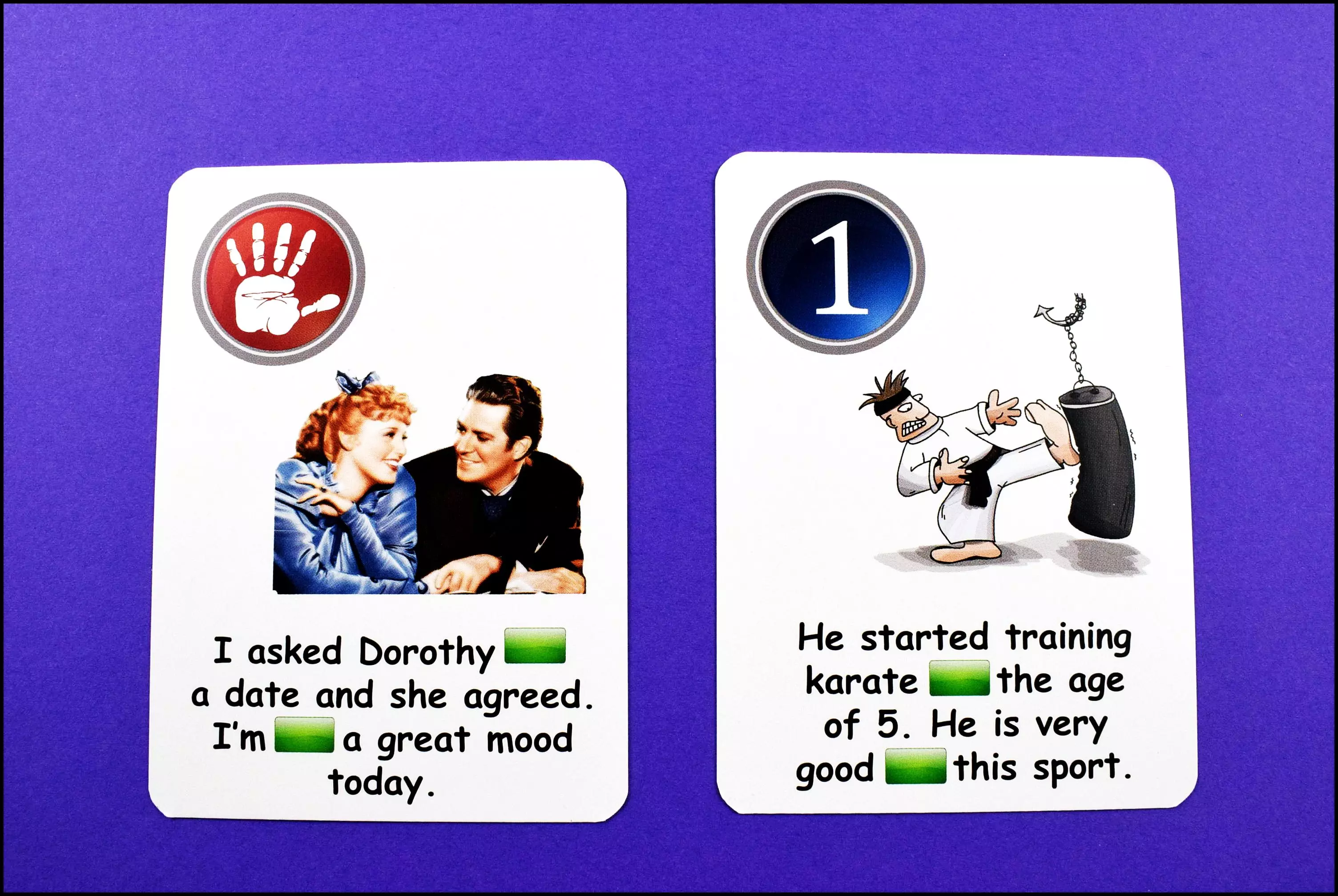 Fun Card English. Prepositions, Prepositions - Gry
