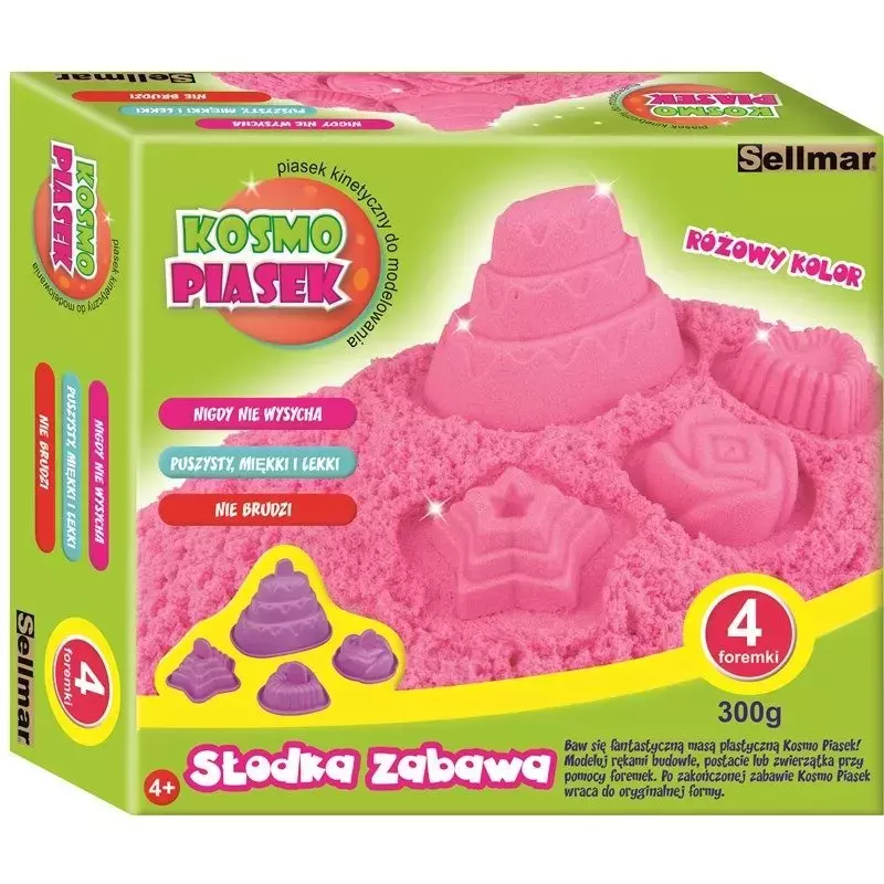 Kosmo piasek do modelowania, słodka zabawa, 300 g - Zabawki