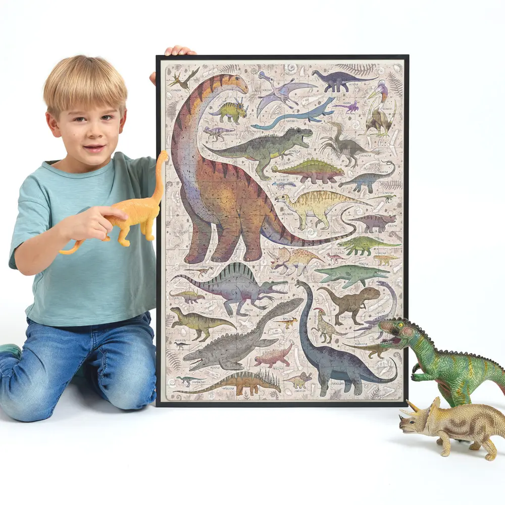 Puzzlove CzuCzu 200 elementów. Dinozaury - Puzzle