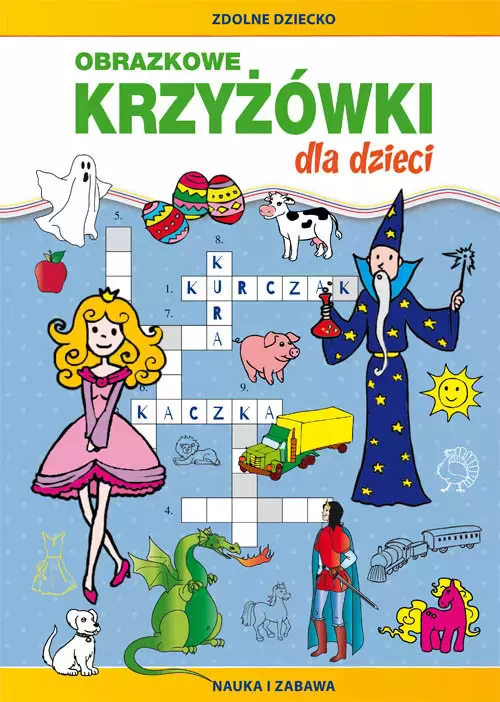 Obrazkowe krzyżówki dla dzieci - Książki