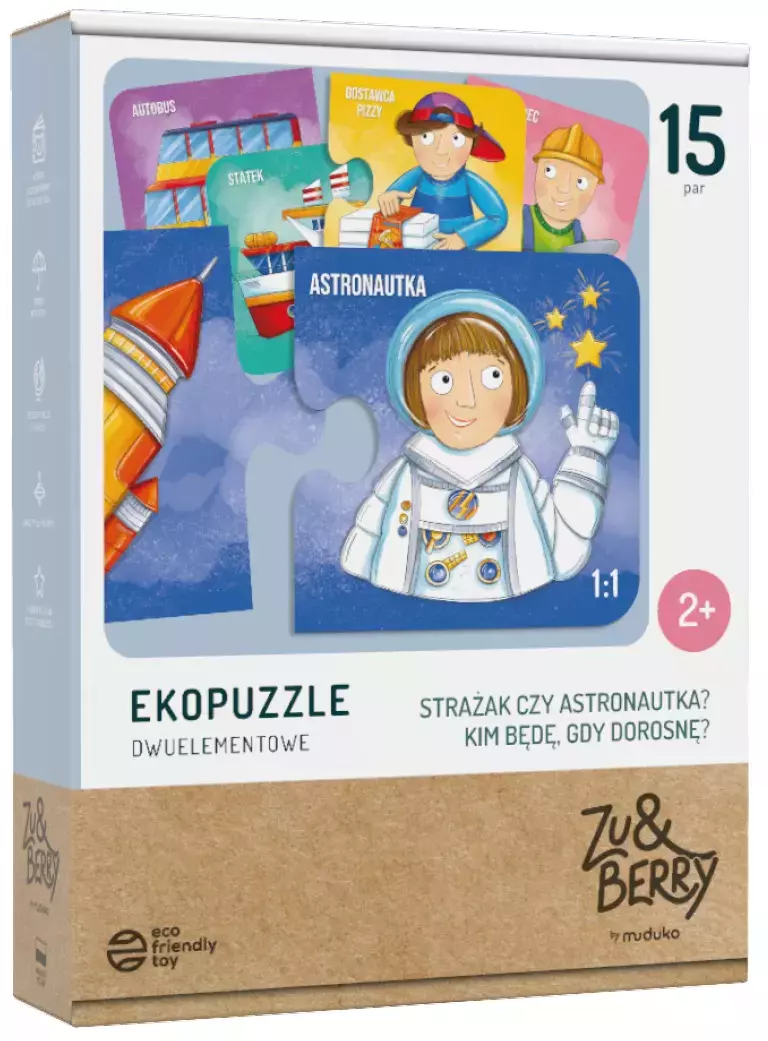 Ekopuzzle dwuelementowe. Kim będę, gdy dorosnę? - Puzzle