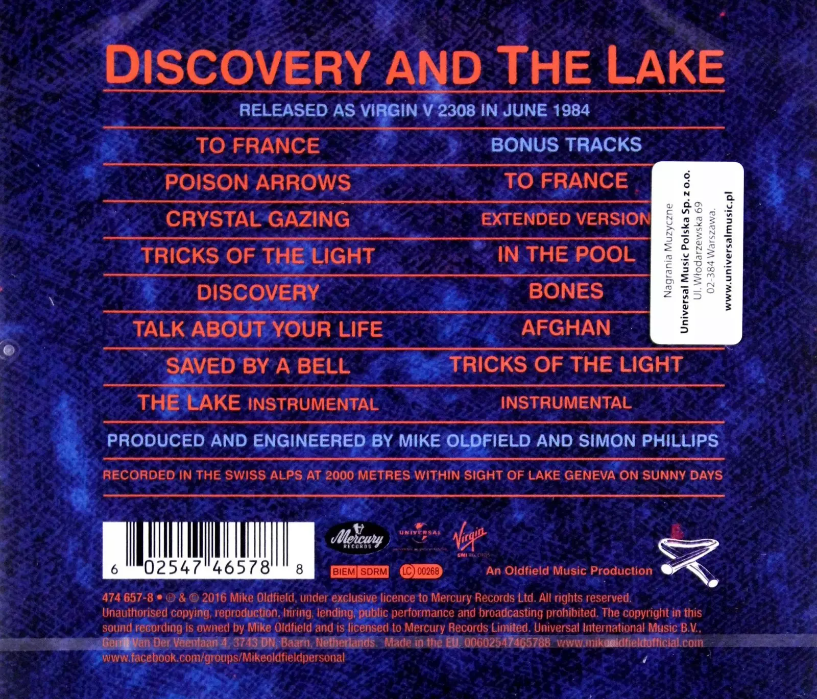 Discovery (REMASTERED), CD - Muzyka
