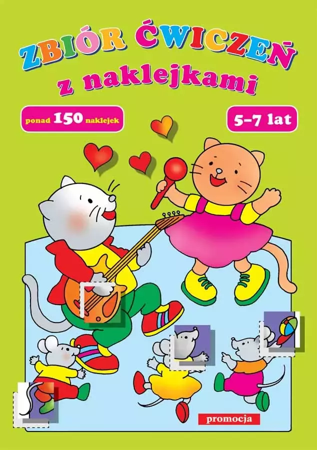 Zbiór ćwiczeń z naklejkami 5-7 lat - Książki