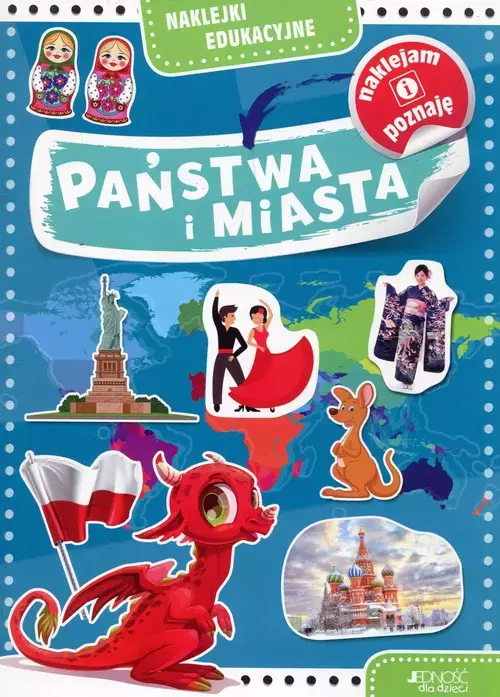 Naklejki edukacyjne. Państwa i miasta - Książki