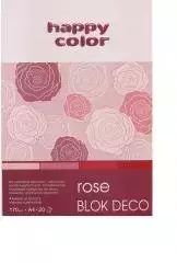 Blok A4/20K DecoRose170g HAPPY COLOR - Książki
