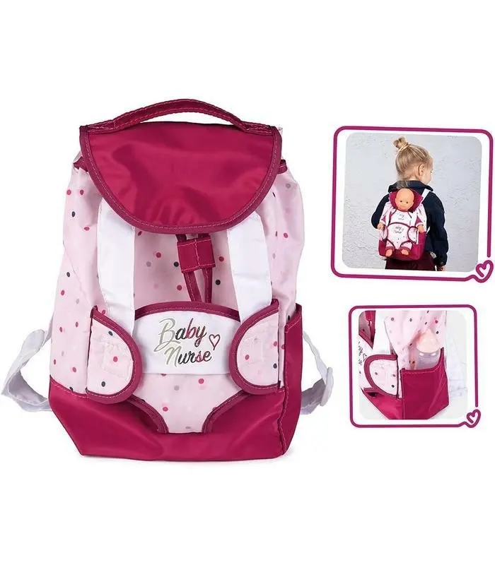 Smoby Nosidełko Dla Lalki - Plecak Baby Nurse 220364 - Zabawki
