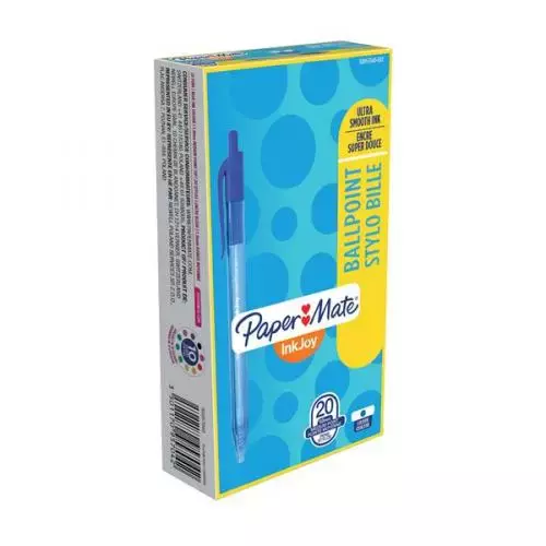 Długopisy automatyczne Paper-Mate InkJoy 100 niebieskie (20 sztuk) - Papiernicze i szkolne