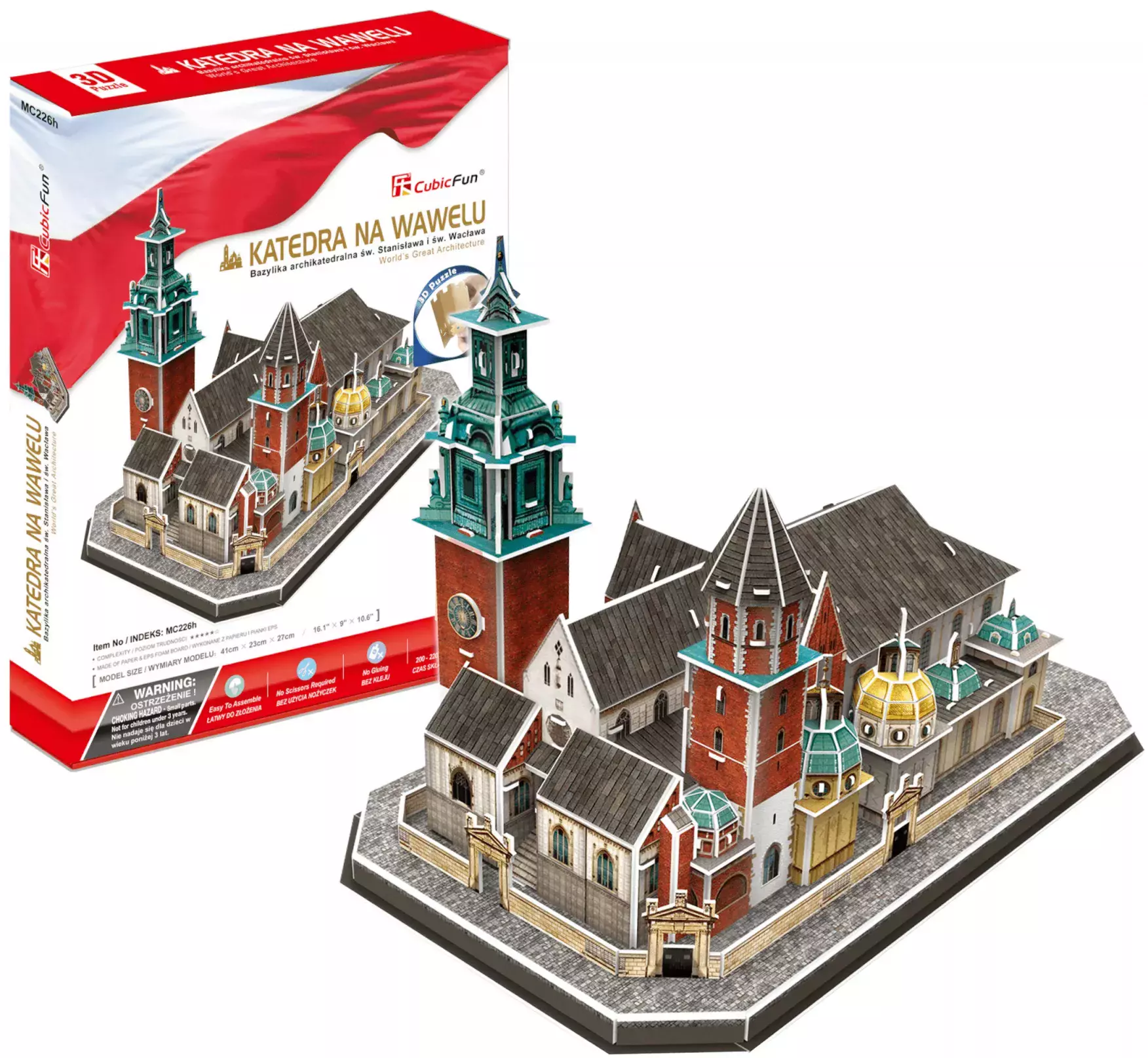 Puzzle 3D 101 elementów. Katedra na Wawelu - Puzzle