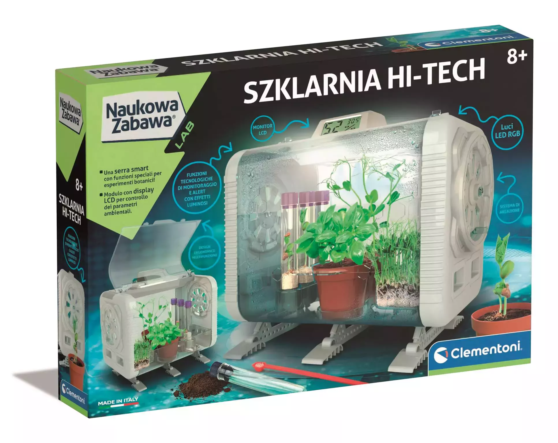 Clementoni Naukowa zabawa. Szklarnia High-Tech 50915 - Zabawki