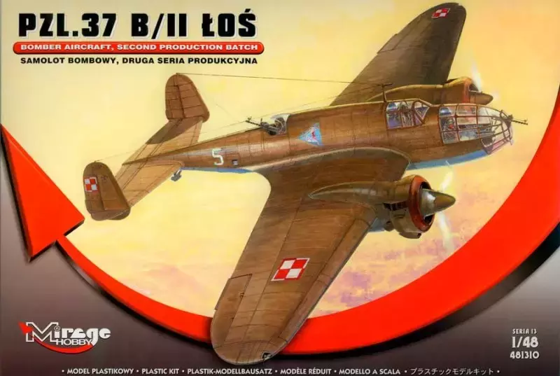 PZL.37 B/II Łoś Samolot Bombowy - Zabawki