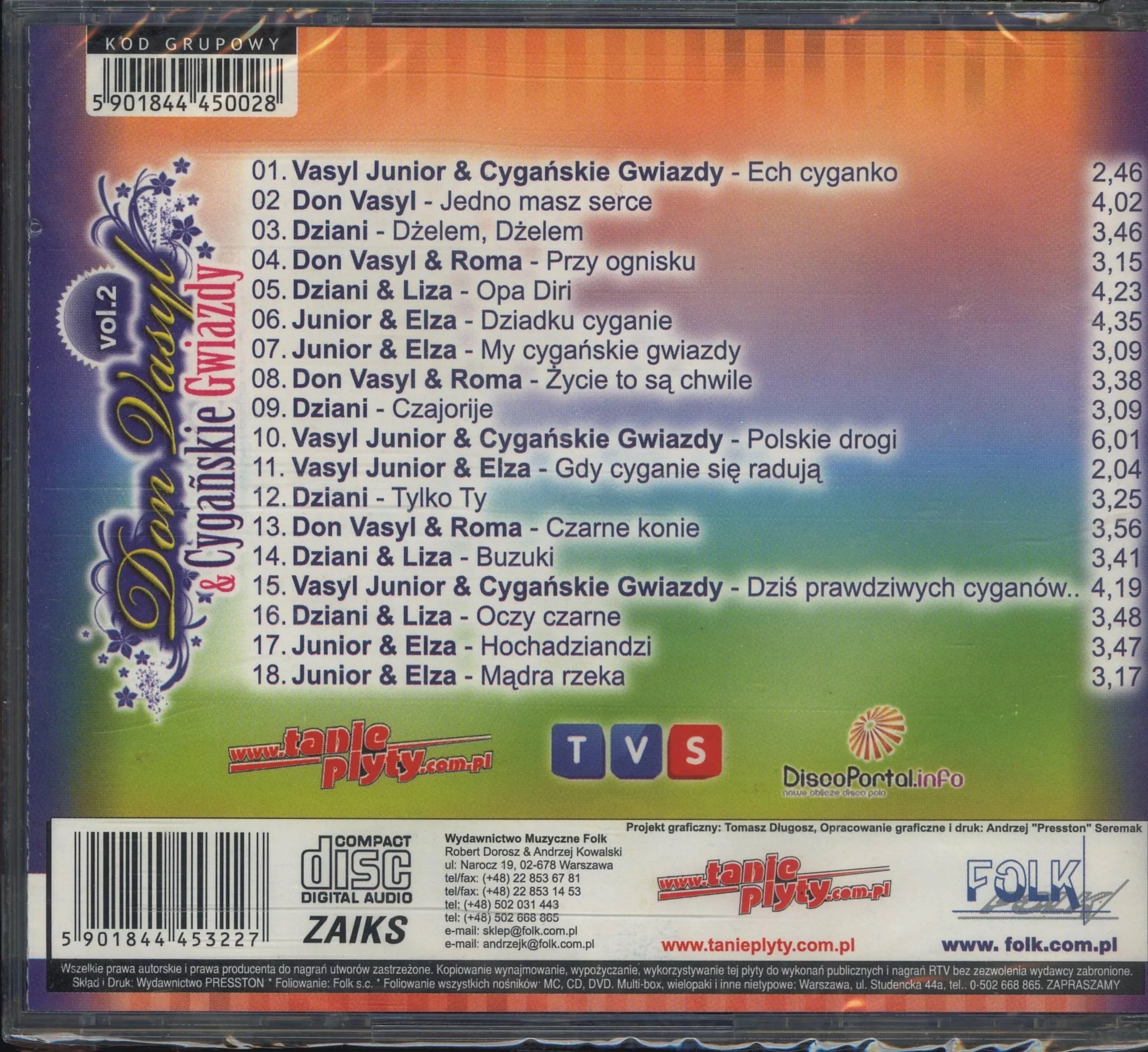 Don Vasyl & Cygańskie Gwiazdy. Gdy cyganie się radują. Volume 2, CD - Muzyka
