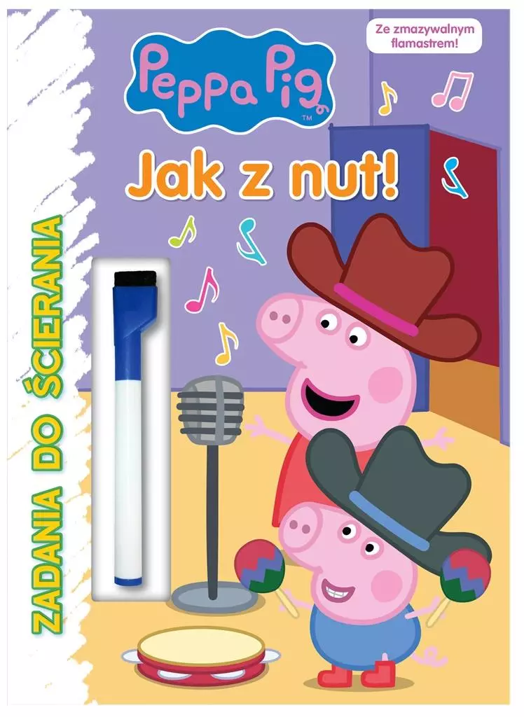 Peppa Pig. Zadania do ścierania - Książki