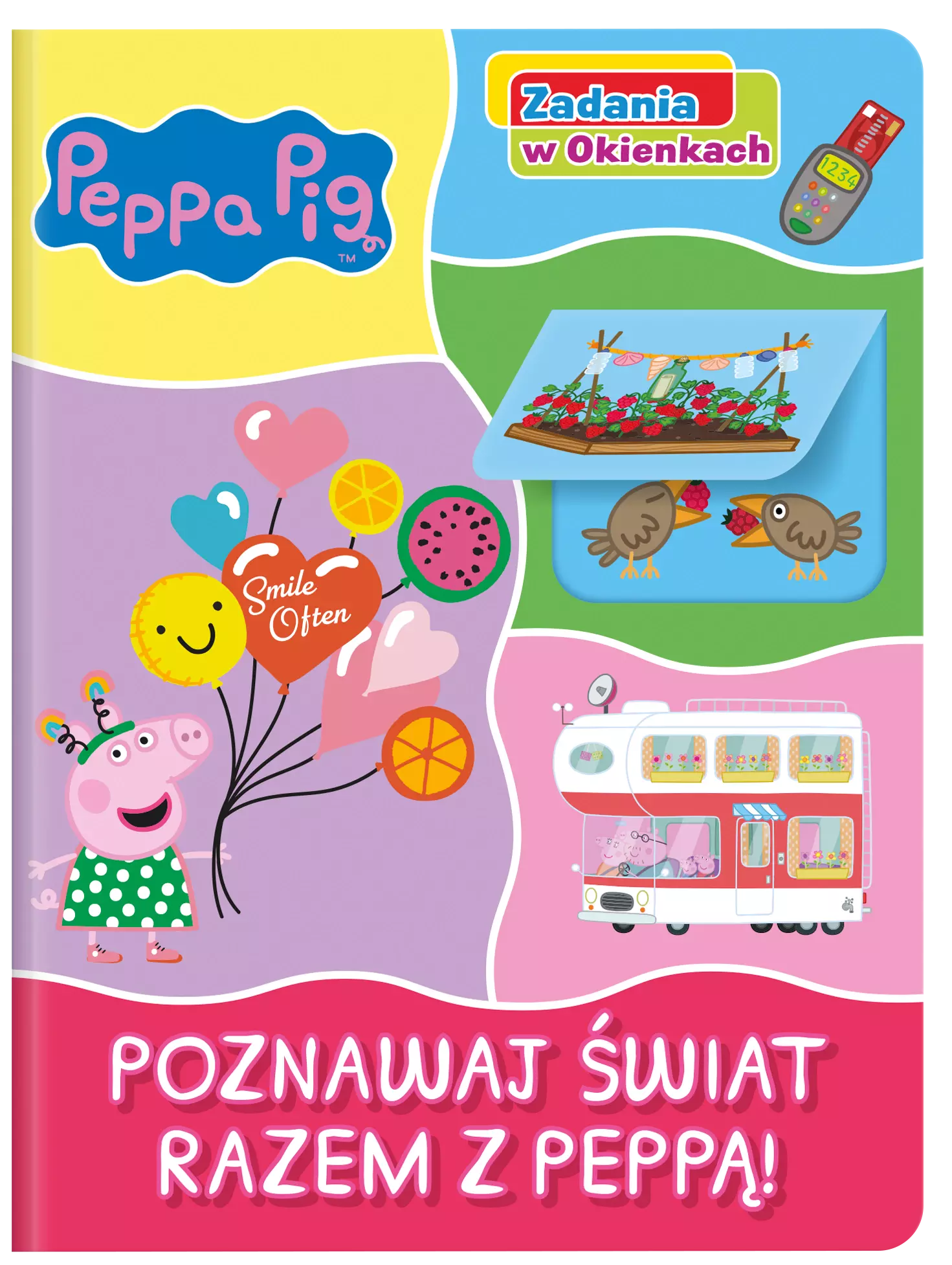Peppa Pig. Zadania w okienkach. Poznawaj świat razem z Peppą! - Książki