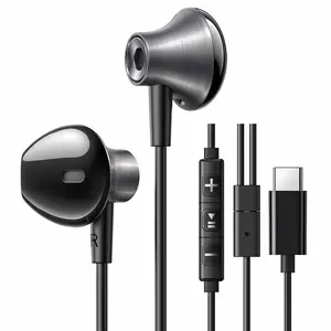 Słuchawki przewodowe UGREEN EP106 USB-C (czarne) - Elektronika i akcesoria