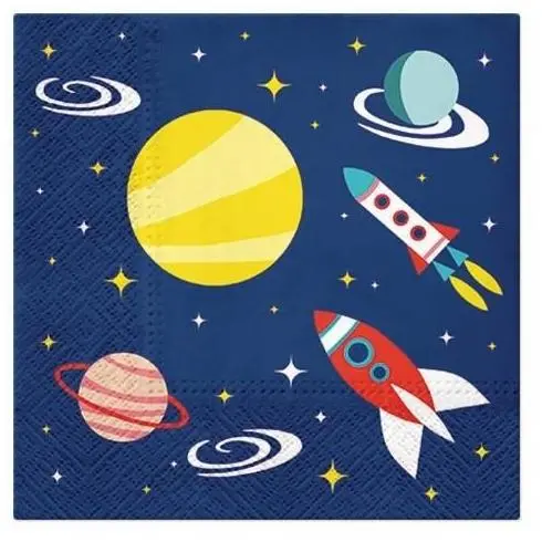 Serwetki 33x33cm Space, Paw - Papiernicze i szkolne