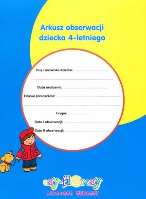 Arkusz obserwacji dziecka 4-letniego - Książki