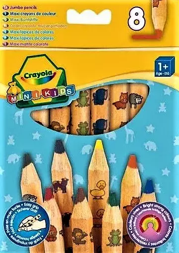 Mini Kids. Kredki ołówkowe (8 sztuk) - Papiernicze i szkolne