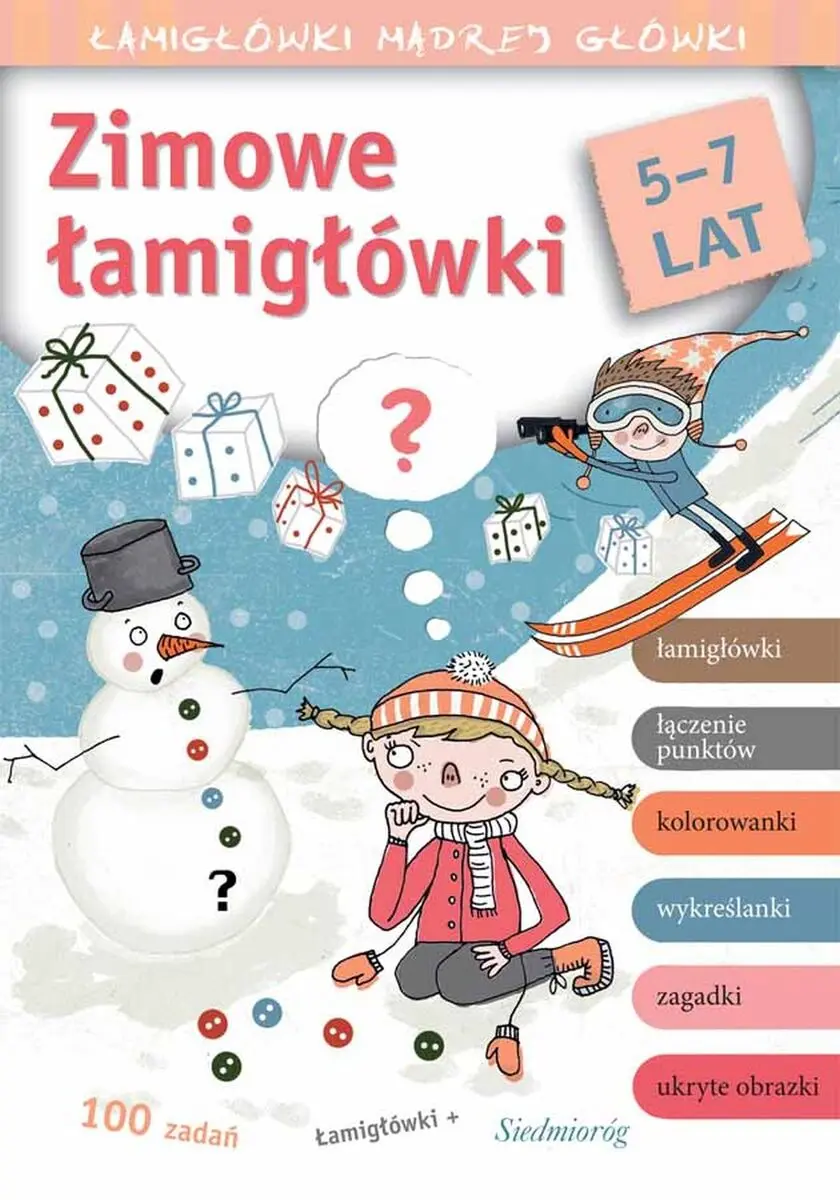 Zimowe łamigłówki. Łamigłówki mądrej główki - Książki