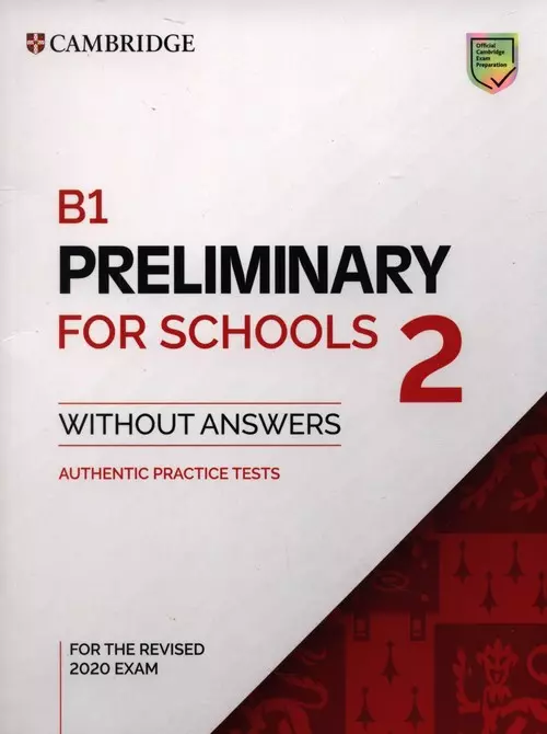B1 Preliminary for Schools 2 Student's Book without Answers - Książki