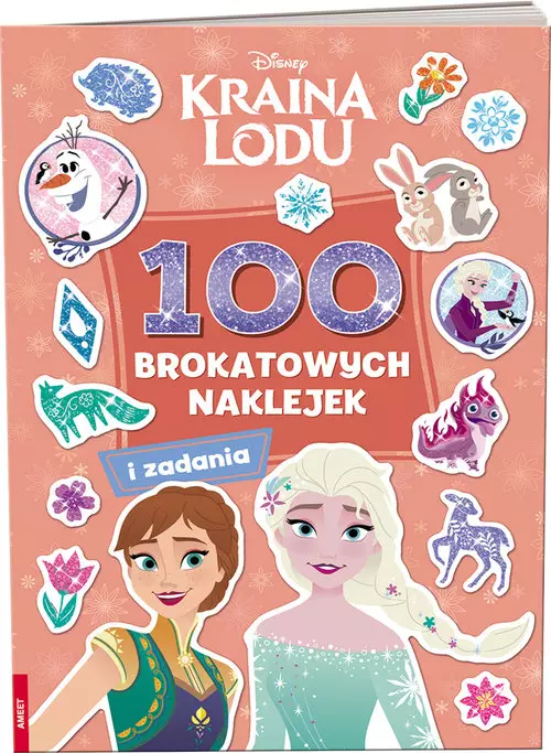 Kraina Lodu. 100 brokatowych naklejek - Książki