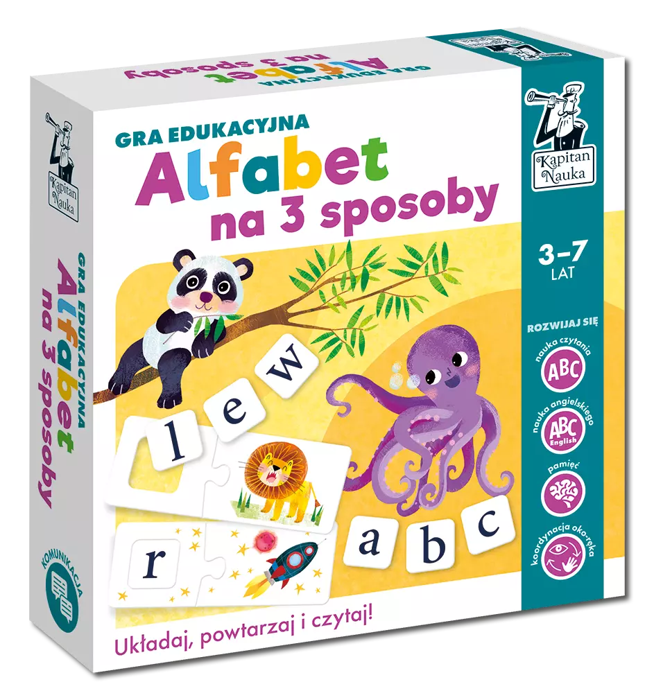 Gra edukacyjna. Alfabet na 3 sposoby - Gry