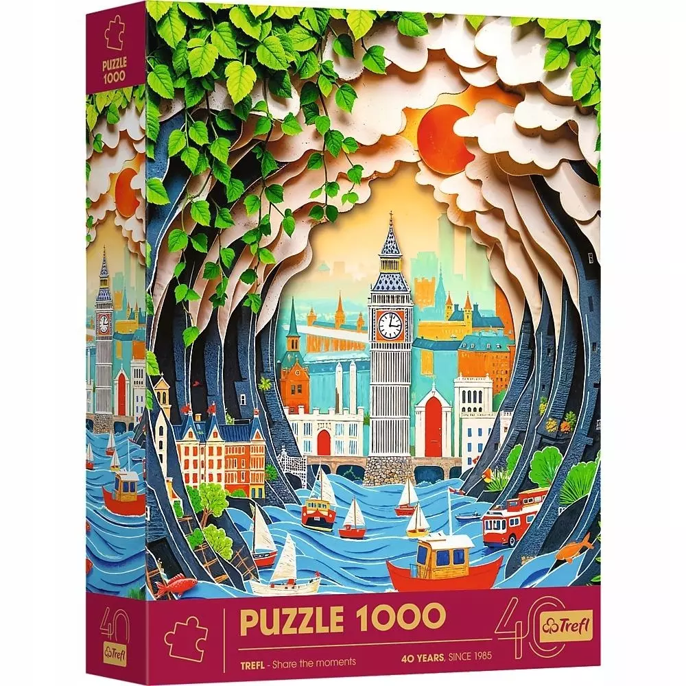 Puzzle 1000 elementów. Paper Art: Londyn - Puzzle