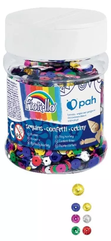 Confetti cekiny kółko łamane FIORELLO - Papiernicze i szkolne