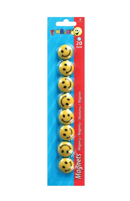 Magnesy do tablic, Buźki (8 sztuk) - Papiernicze i szkolne