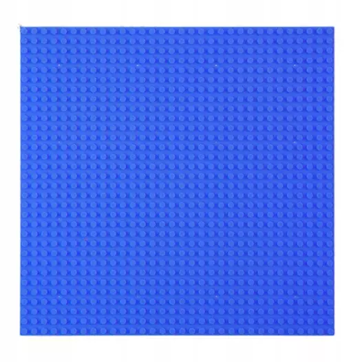 Płyta Plansza Konstrukcyjna Do Klocków Budowania Granatowa 40x40cm - Zabawki