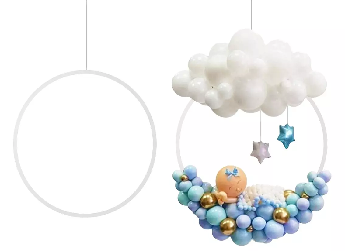 Stelaż do dekoracji z balonów w kształcie koła (78 cm) - Papiernicze i szkolne