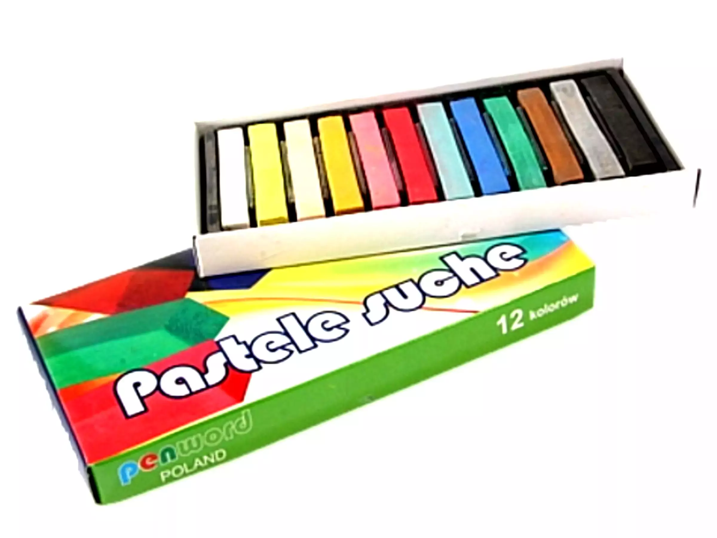 Pastele suche 12 kolorów - Papiernicze i szkolne