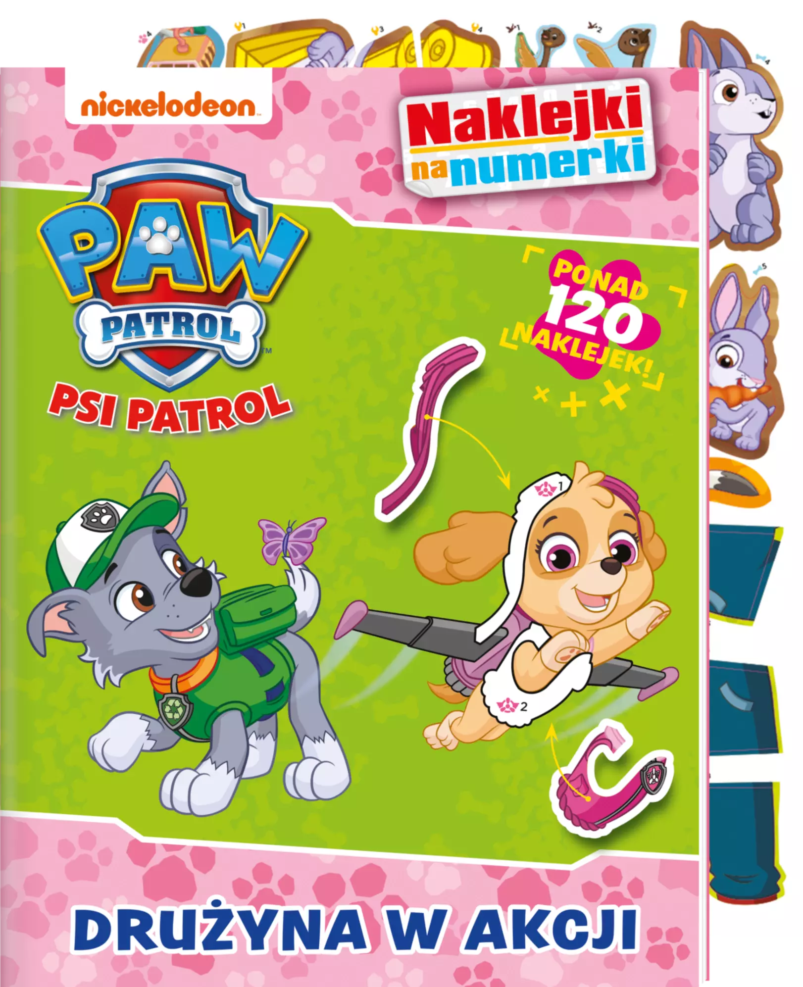 Psi Patrol. Naklejki na numerki. Drużyna w akcji - Książki