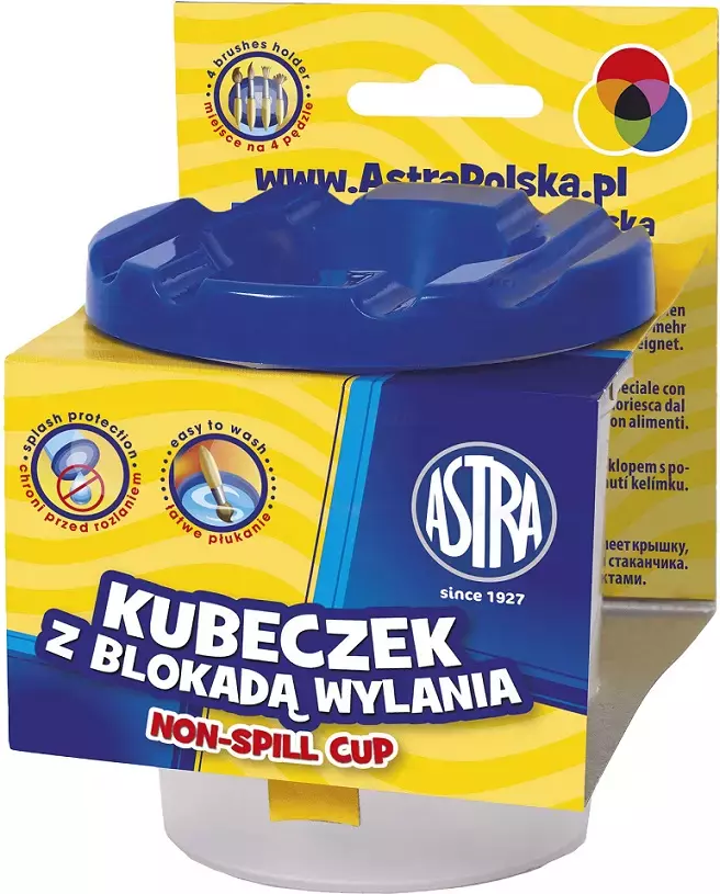 Kubeczek do płukania pędzli, mix kolorów - Papiernicze i szkolne