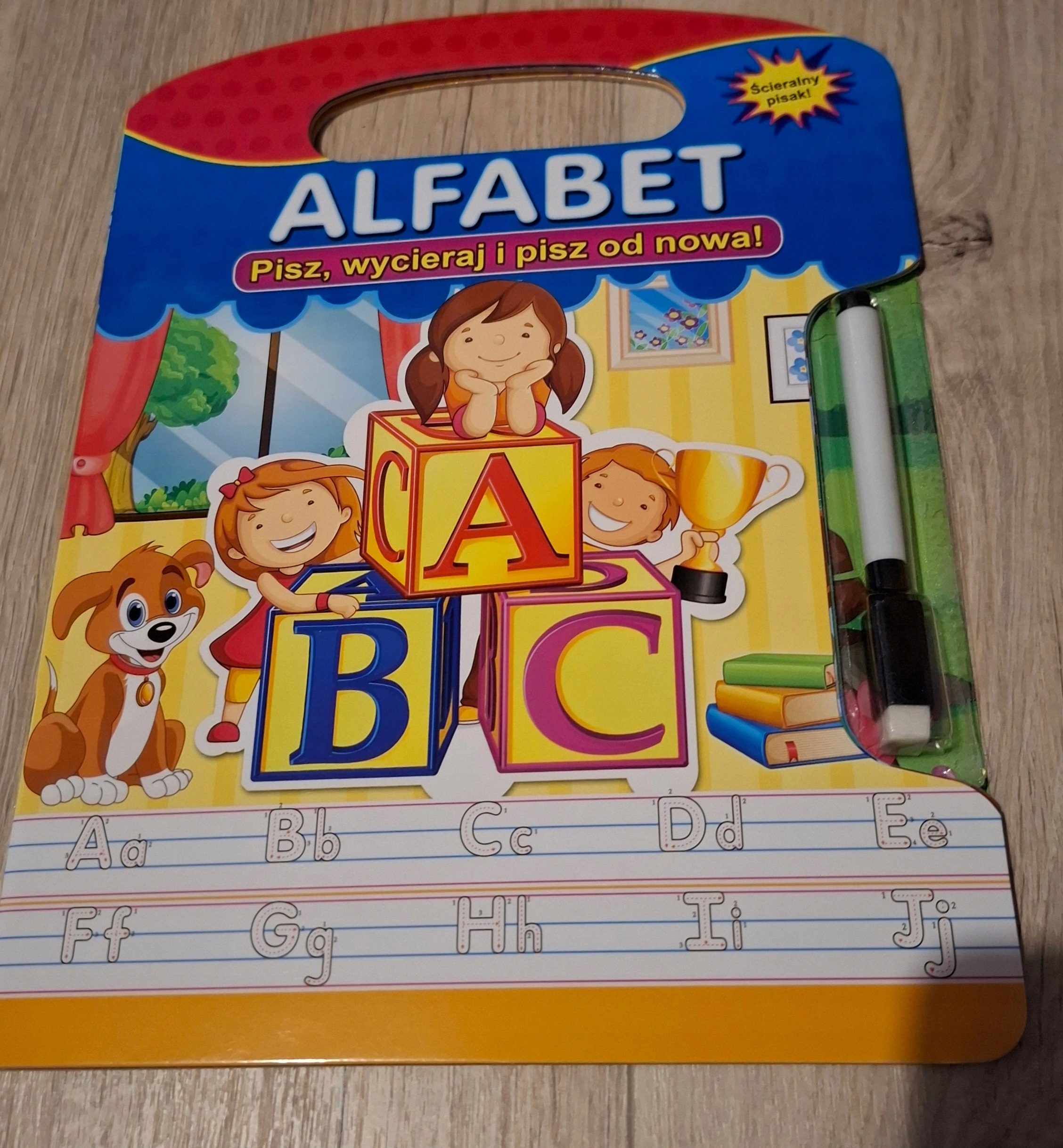 Alfabet. Pisz, wycieraj i pisz od nowa! - Książki