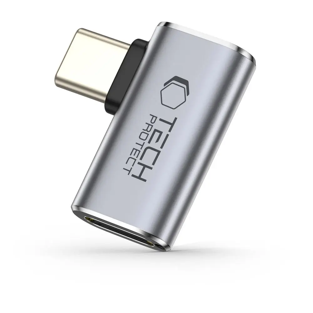 Tech-Protect Ultraboost AA01 Angle Adapter Type-C Grey - Elektronika i akcesoria