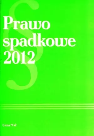 Prawo spadkowe 2012 - Książki